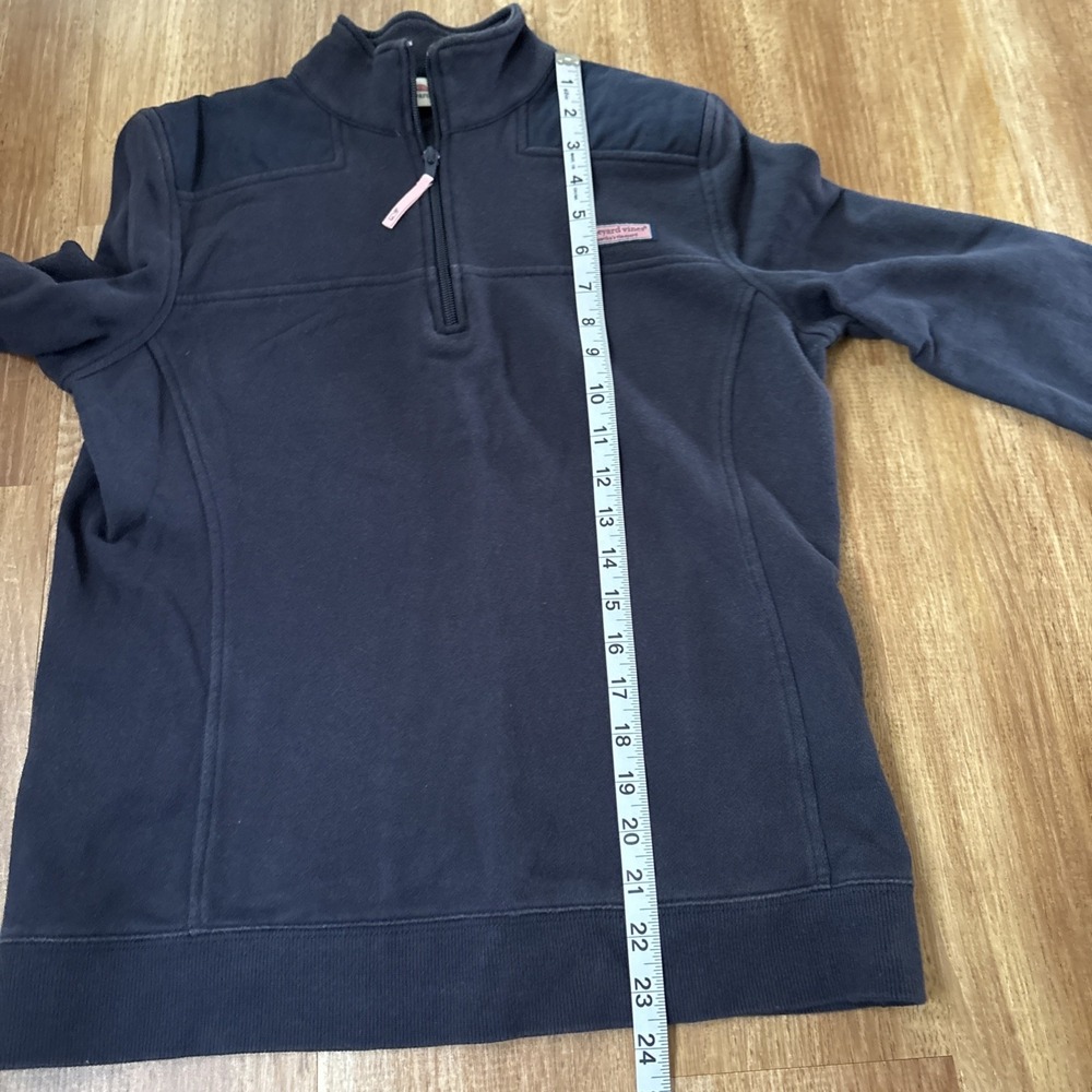 Vineyard Vines The Shep Quarter Zip Navy Blue Pullover Sweatshirt Sz Small - Picture 7 of 8